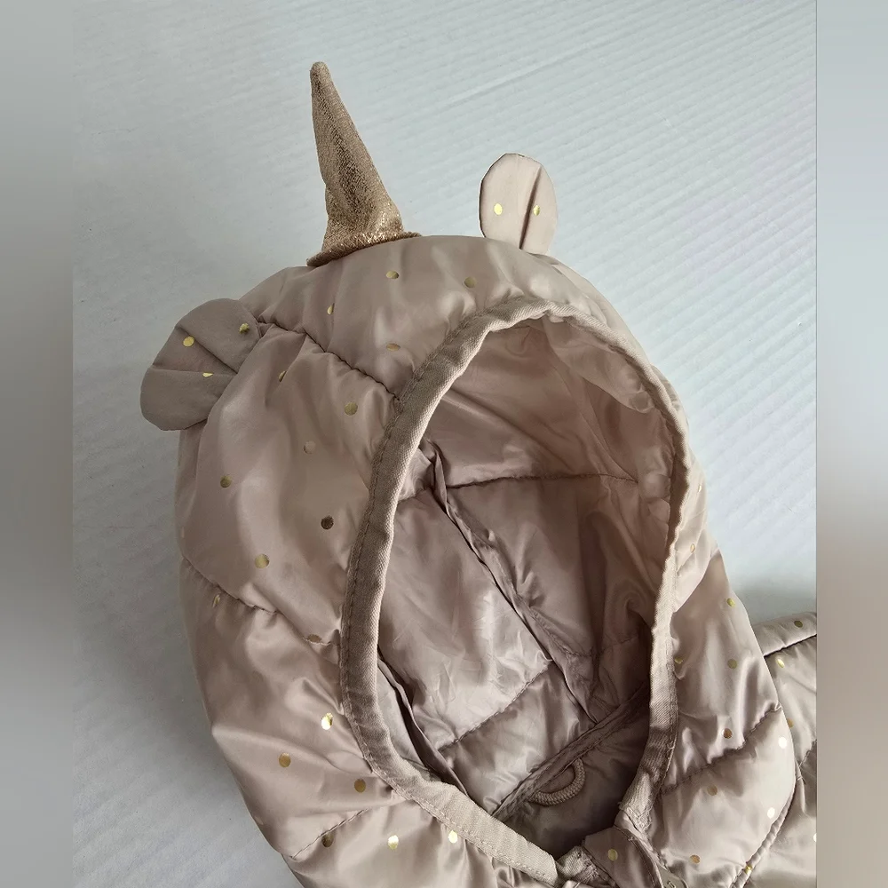 GAP Kids Unicorn Puffer Jacket - Beige